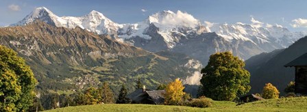 Lauterbrunnen Valley with Mt Eiger, Switzerland by Panoramic Images art print