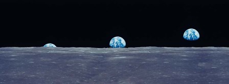 Earth Viewed From The Moon by Panoramic Images art print