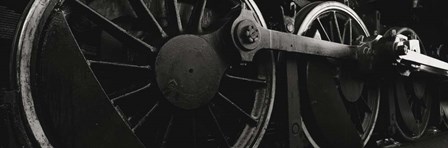 Steam Locomotive Wheels by Panoramic Images art print