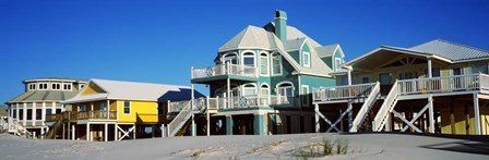Beach Front Houses, Gulf Shores, Baldwin County, Alabama by Panoramic Images art print