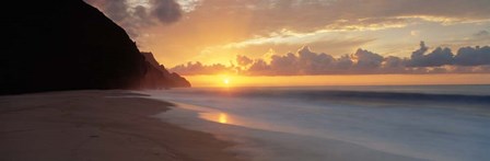 Kalalau Beach Sunset, Hawaii by Panoramic Images art print