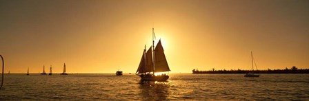 Sailboat in Key West, Florida by Panoramic Images art print