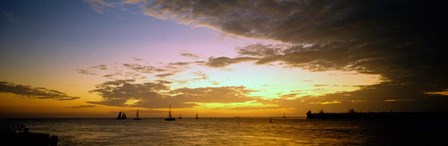 Key West Sea at Sunset, Monroe County, Florida by Panoramic Images art print