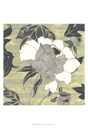 Woodgrain Peony I by Studio W art print