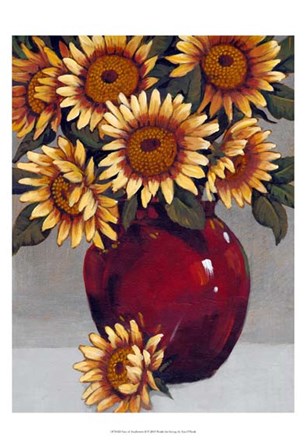 Vase of Sunflowers II by Timothy O&#39;Toole art print
