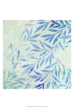 Cerulean Foliage I by Studio W art print