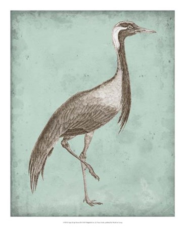 Sepia &amp; Spa Heron III by Vision Studio art print