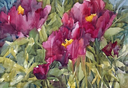 Burgeoning Blossoms by Annelein Beukenkamp art print