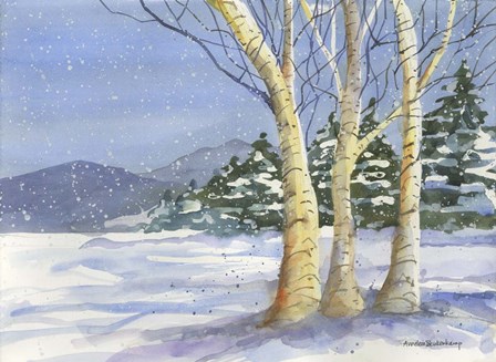 Birch III by Annelein Beukenkamp art print