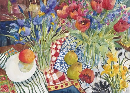Flowers and Fruit by Annelein Beukenkamp art print