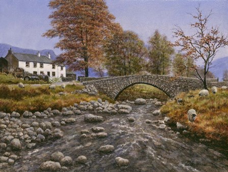 Old Packhorse Bridge by Bill Makinson art print