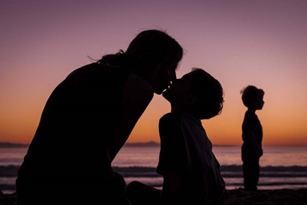 A Mother&#39;s Kiss by Chris Moyer art print