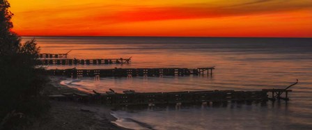 Edgewater Docks Cleveland by Galloimages Online art print