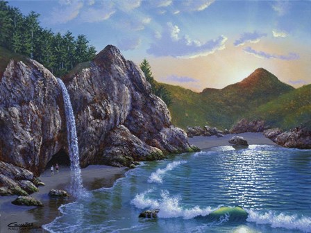 Mc Way Cove Sunset by Eduardo Camoes art print
