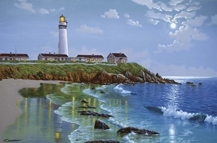 Pigeon Point, CA by Eduardo Camoes art print