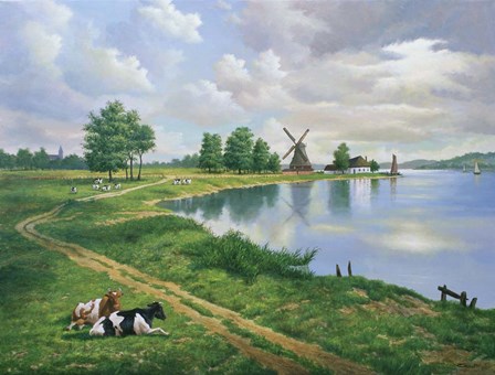 A Dutch Landscape by Eduardo Camoes art print
