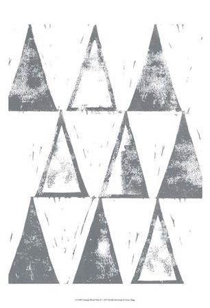 Triangle Block Print II by Grace Popp art print