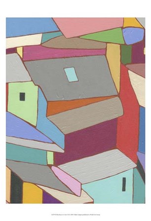 Rooftops in Color XI by Nikki Galapon art print