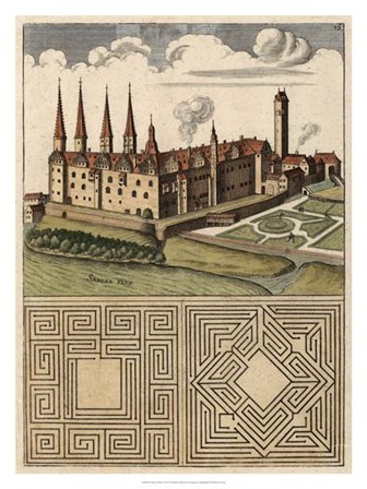 Castle &amp; Maze I art print