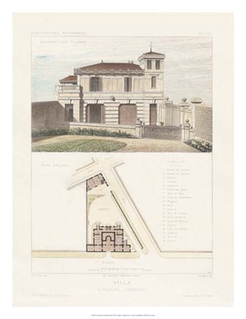 Habitations Modernes III by A. Morel art print