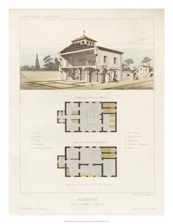 Habitations Modernes IV by A. Morel art print