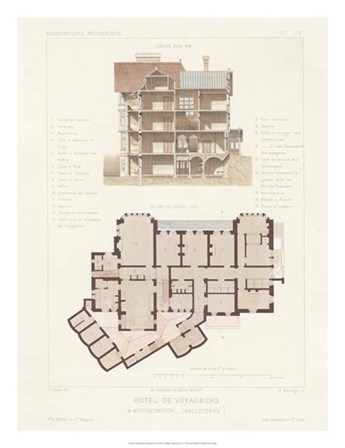 Habitations Modernes VI by A. Morel art print