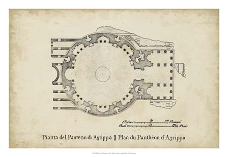 Plan for the Pantheon art print