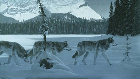 Moon Lit Lake by Ron Parker art print