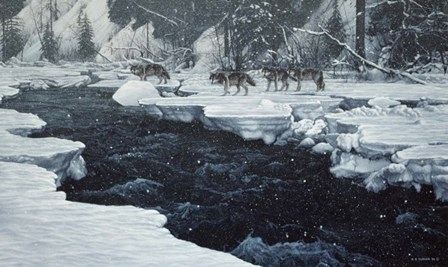 Winter Crossing by Ron Parker art print