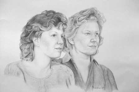 Two Ladies by Rusty Frentner art print