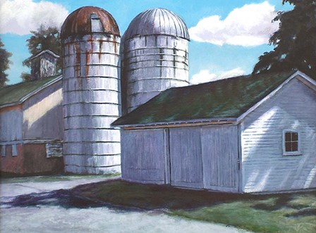 Silos by Rusty Frentner art print