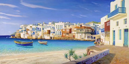 Mykonos by Adriano Galasso art print