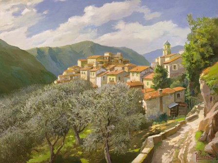 Borgo Degli Ulivi by Adriano Galasso art print