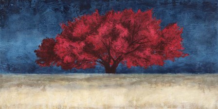 Red Tree by Bob Ferri art print