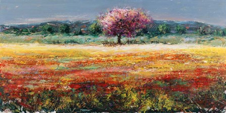 L&#39;albero Rosa by Luigi Florio art print