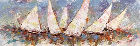 Regata al Mattino by Luigi Florio art print