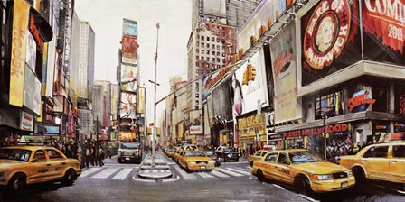 Times Square Perspective by John B. Mannarini art print