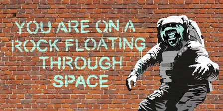 Floating Through Space by Masterfunk Collective art print