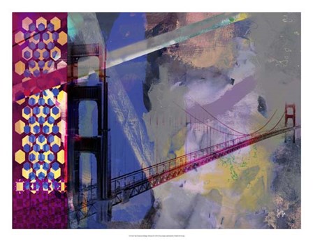 San Francisco Bridge Abstract II by Sisa Jasper art print