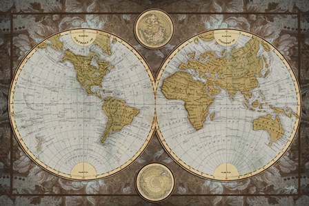 World Map by Elizabeth Medley art print