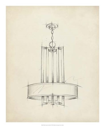 Mid Century Chandelier I by Ethan Harper art print