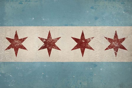 Chicago Flag by Ryan Fowler art print