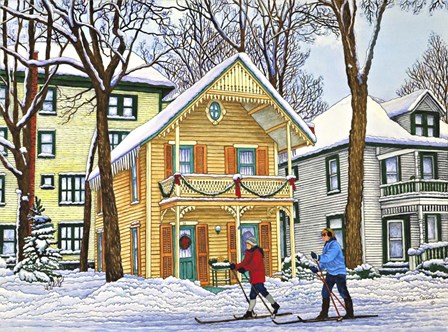 Gingerbread House In Chautauqua by Thelma Winter art print
