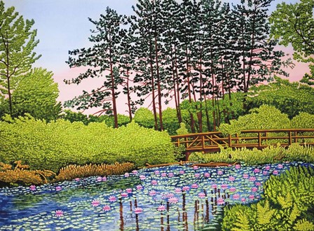 Lily Pond II, Cheektowaga Ny by Thelma Winter art print