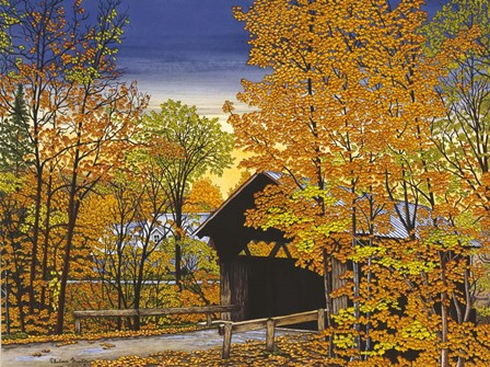 Stowe Hollow Bridge by Thelma Winter art print