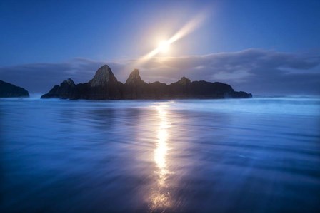 Seal Rock Vert Moon Streak by Thomas Haney art print