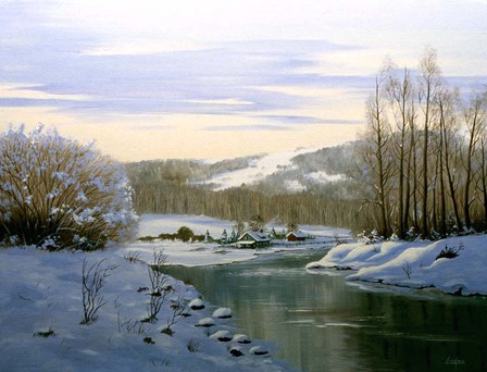 Winter Landscape 5 by Thomas Linker art print
