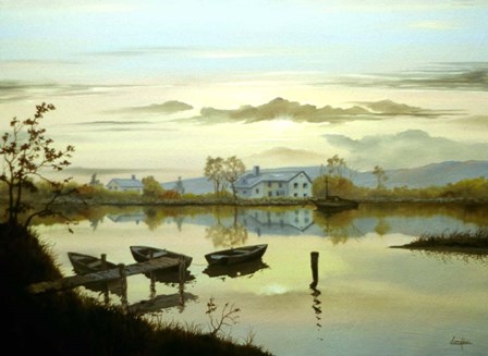 Tranquil Lake by Thomas Linker art print