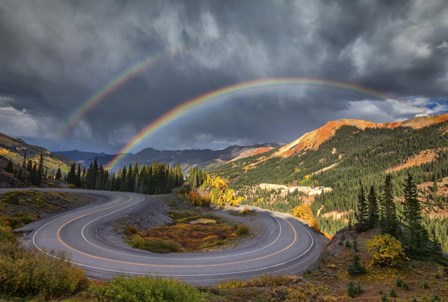 Red Mountain Rainbow by Darren White Photography art print