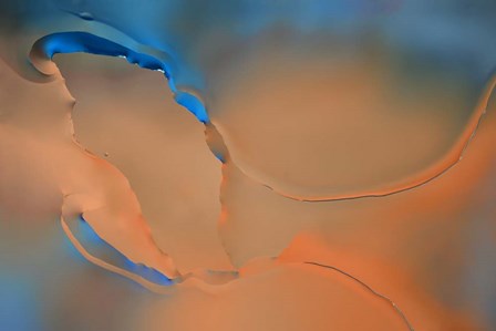 Blue and Orange Flow by Cora Niele art print